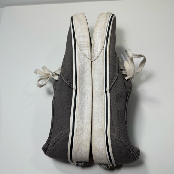 Vans Gray Canvas Lace Up Sneakers Women’s Size 8/Men’s 6.5 - Picture 6 of 10